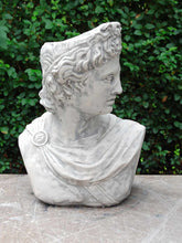 Load image into Gallery viewer, Apollo Bust Statue |Stone colour  Flower pot  Lady Greek God Sculpture Stone Garden Ornament Art
