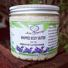Load image into Gallery viewer, Handmade Lavender Whipped Body Butter 200ML Natural with Shea&amp;Cocoa butter Vit E oil
