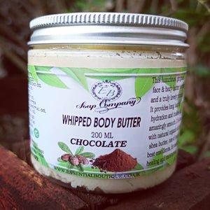 Homemade Body Butter 100% Organic With Coconut ,Cocoa &African Shea Butter 200ml (Chocolate)