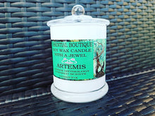 Load image into Gallery viewer, Essential Boutique Jewel Candle -Greek Gods ARTEMIS Candle with Jewelry
