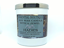 Load image into Gallery viewer, Candle with a jewel Inside Essential Boutique Jewel Candle -HADES Greek Gods

