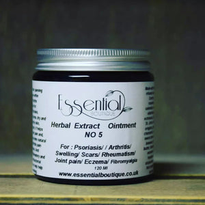 Herbal Extract Ointment No 5 Healing 12 Herbal Extracts Formula 120 ml glass jar