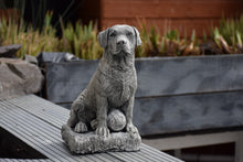 Load image into Gallery viewer, Stone Statue Of A Dog Labrador Retriever Garden Ornament Reconstituted Stone
