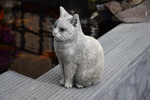 Load image into Gallery viewer, Stone Statue Of A Cat Garden Ornament Reconstituted Stone
