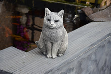 Load image into Gallery viewer, Stone Statue Of A Cat Garden Ornament Reconstituted Stone
