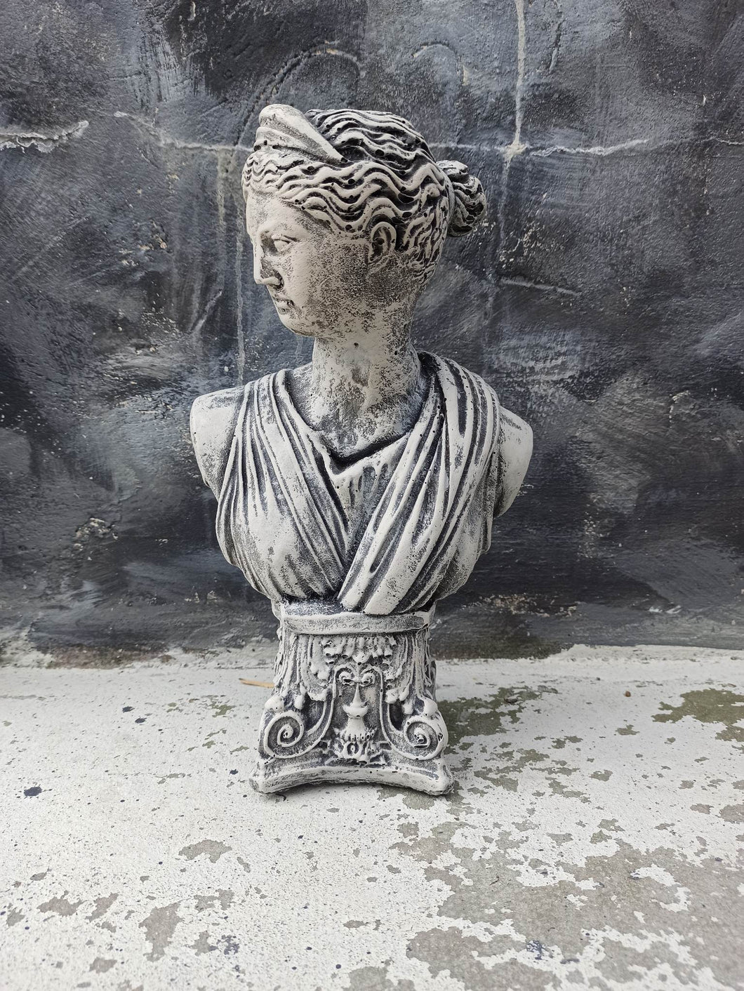Athena Bust Statue | Lady Greek Goddess Sculpture Stone Garden Ornament Art