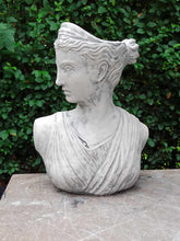 Load image into Gallery viewer, Athena Bust Statue | Flower pot  Lady Greek Goddess Sculpture Stone Garden Ornament Art Stone Colour
