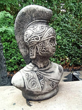 Load image into Gallery viewer, Black Wash STONE GARDEN Statue Of A Roman Centurion
