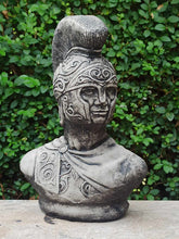 Load image into Gallery viewer, Black Wash STONE GARDEN Statue Of A Roman Centurion
