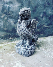 Load image into Gallery viewer, STONE GARDEN DRAGON Gothic Mythical Decor CONCRETE ORNAMENT
