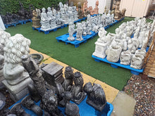 Load image into Gallery viewer, STONE GARDEN LARGE GANESH BUDDHA ELEPHANT PRAYING STATUE ORNAMENT Terracotta
