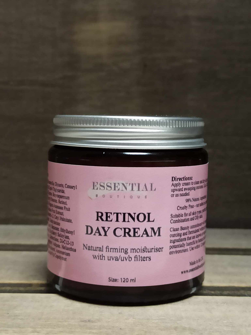 Essential Boutique Retinol Day Cream Firming Lift Moisturiser 120 ml Aloe scent