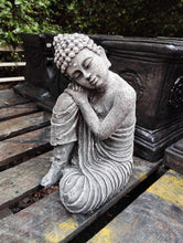 Load image into Gallery viewer, Young Buddha  Stone Statue Garden Ornament Concrete Zen Reconstituted Stone
