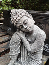Load image into Gallery viewer, Young Buddha  Stone Statue Garden Ornament Concrete Zen Reconstituted Stone
