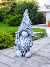 Load image into Gallery viewer, Concrete Statue Dwarf Pixie Stone Ornament Garden Decor 28cm tall
