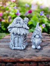 Load image into Gallery viewer, Concrete Statue Set House and dwarf Stone Ornament Garden Decor
