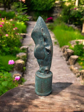 Load image into Gallery viewer, Concrete Statue Horse Still water sculpture Stone Ornament Garden Decor 47x11 cm
