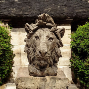 Lion Head Stone Statue 25cm (Copy)