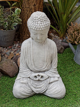 Load image into Gallery viewer, Buddha Meditating Stone Statue Garden Ornament Zen Reconstituted Stone Finish
