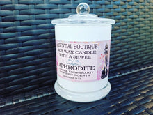 Load image into Gallery viewer, Candle with a jewel Inside Essential Boutique Candle -APHRODITE Greek Gods Scent

