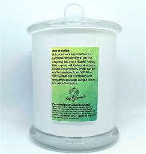 Candle with a jewel Inside Essential Boutique Candle -APHRODITE Greek Gods Scent