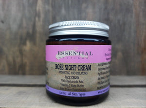 Natural Rose Face Night Cream Moisturiser Essential Boutique 120 ml Anti Ageing