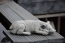 Load image into Gallery viewer, Stone Statue Of A Sleeping Pig Garden Ornament
