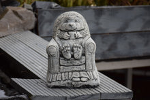 Load image into Gallery viewer, Stone Statue Of A Hedgehog Garden Ornament Reconstituted Stone aged stone finish
