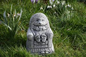 Stone Statue Of A Hedgehog Garden Ornament Reconstituted Stone aged stone finish