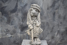 Load image into Gallery viewer, Stone Garden Ornament Old Dog Statue Solid Frost Proof Concrete
