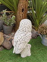Load image into Gallery viewer, Owl Stone Statue Garden Ornament Concrete Barn Owl Reconstituted Stone Finish
