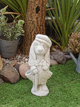 Load image into Gallery viewer, Stone Garden Ornament Old Dog Statue Solid Frost Proof Concrete Stone Finish
