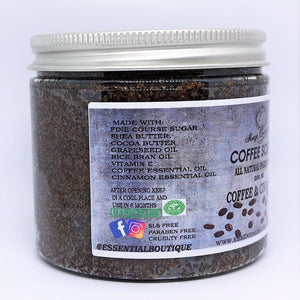 Coffee and coconut scrub 200g anti-cellulite 100% natural vegan scrub - Frank it