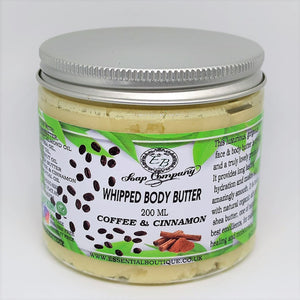 Handmade Body Butter Natural Shea, Cocoa Butter- Coffee & Cinnamon Scent 200 ML