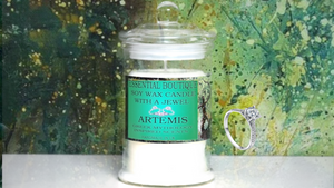 Essential Boutique Jewel Candle -Greek Gods ARTEMIS Candle with Jewelry